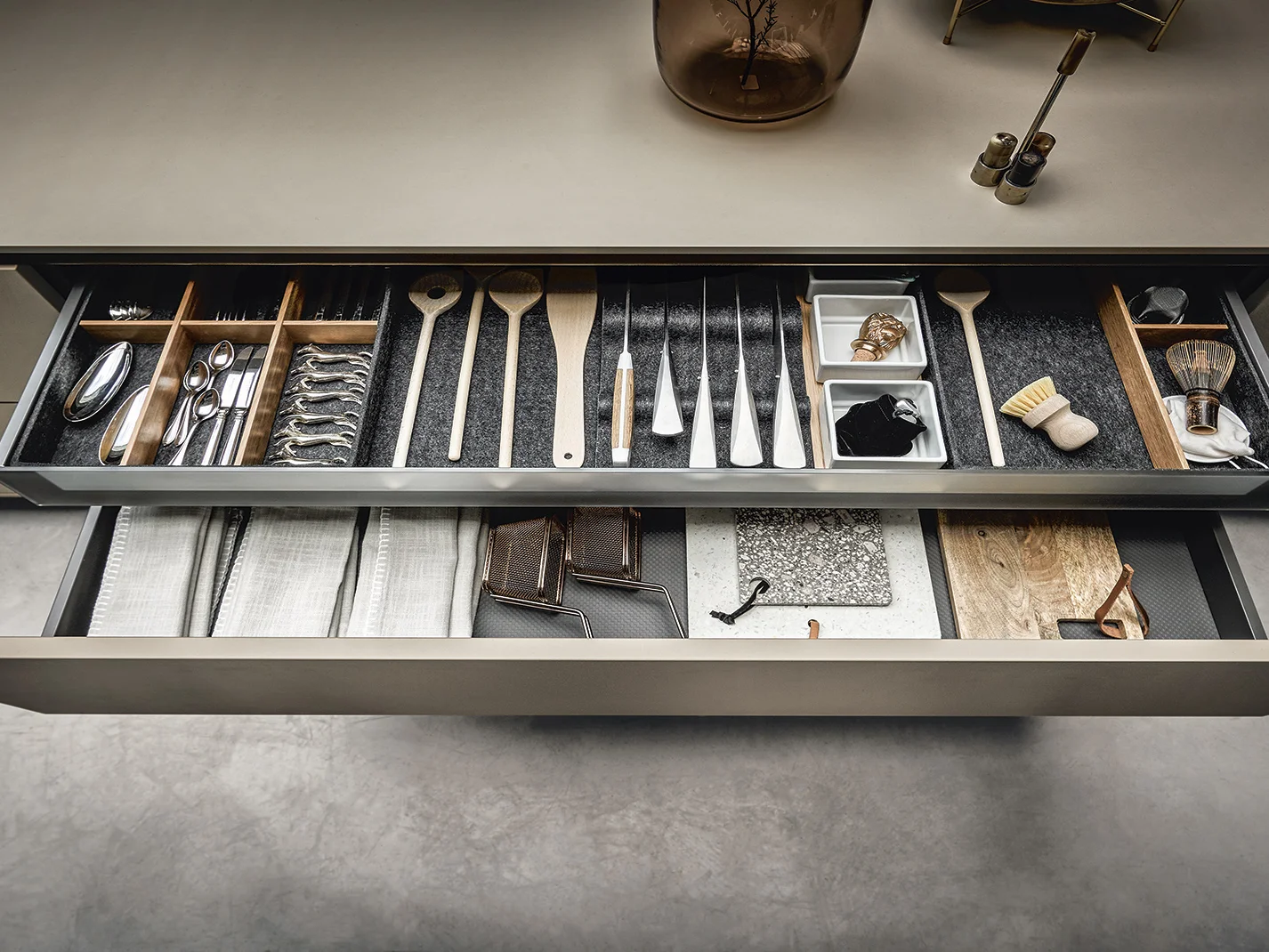 next125 organisation for drawers in the kitchen