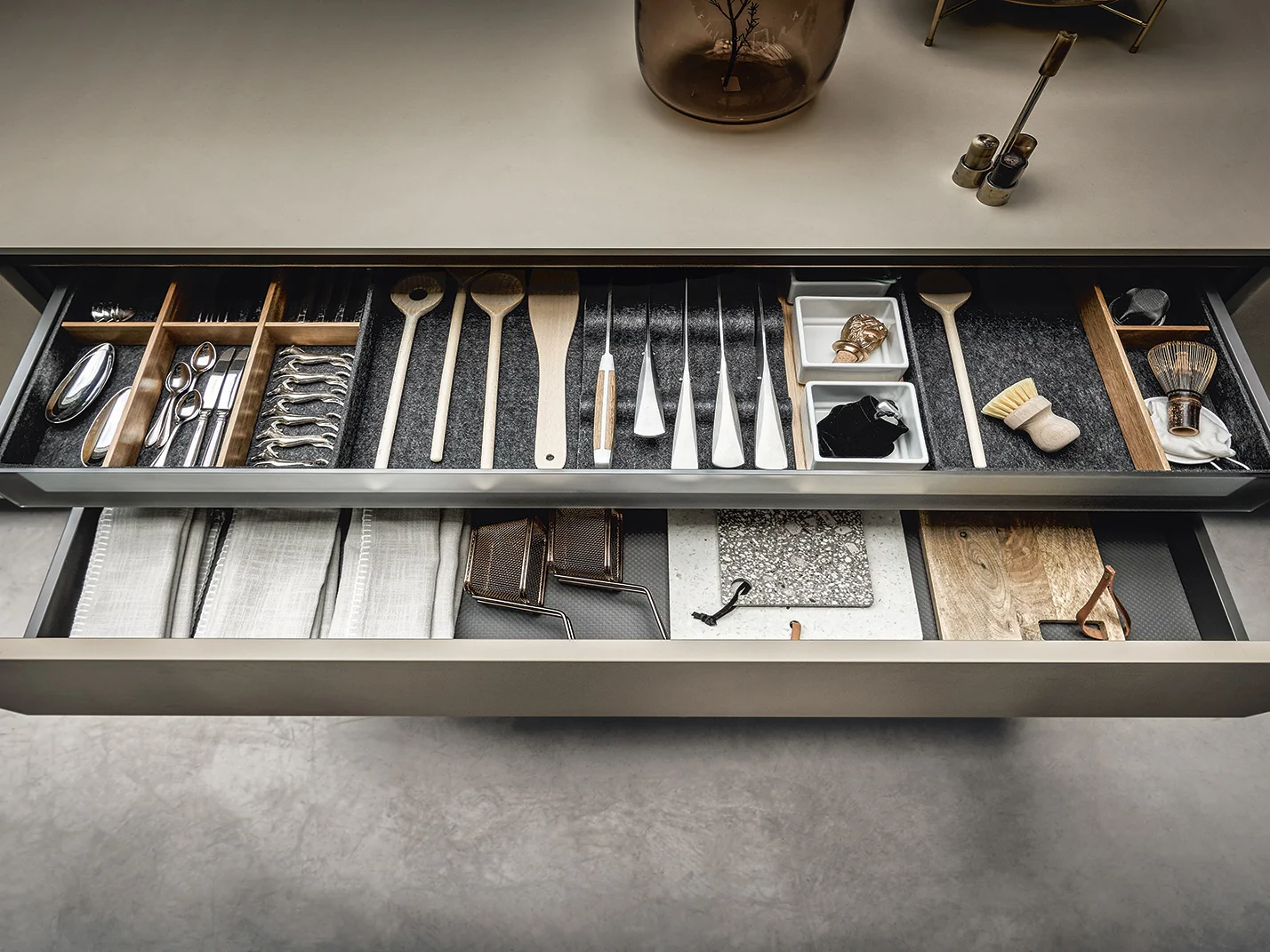 next125 organisation for drawers in the kitchen