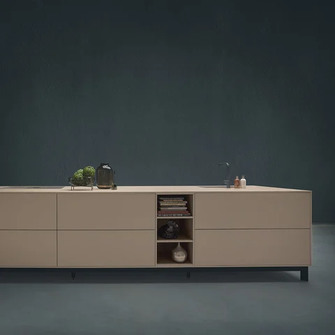 grey kitchen island