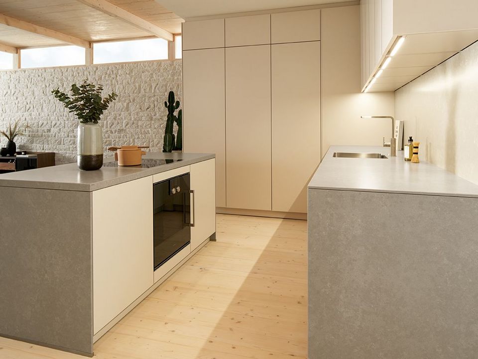 next125 keuken nx510 in de lichte kleur schelpwit