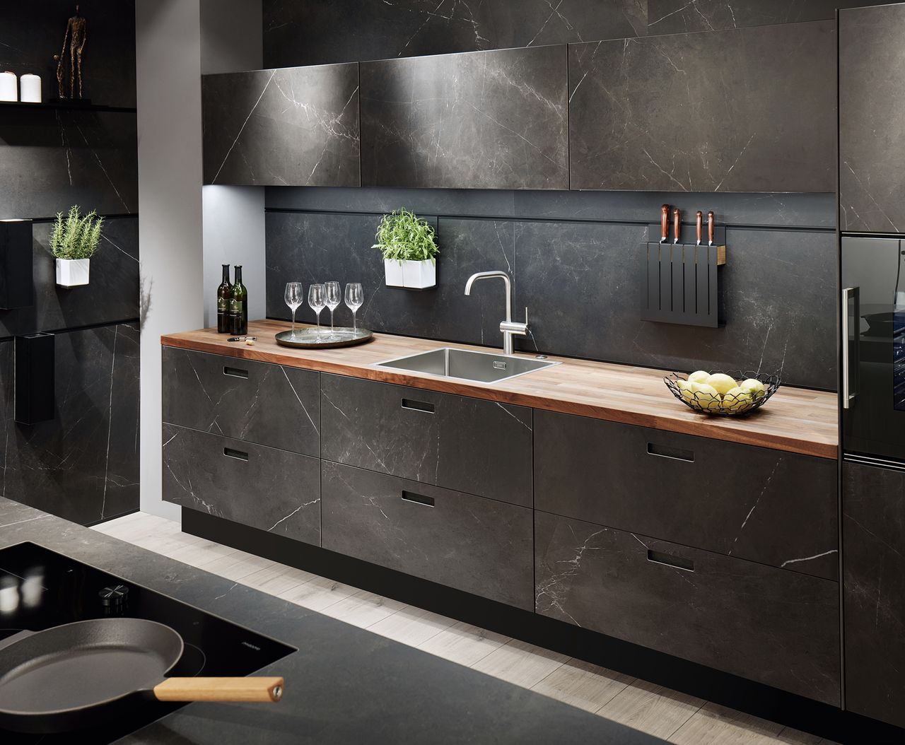next12 keuken nx960 nx620 met houten werkblad