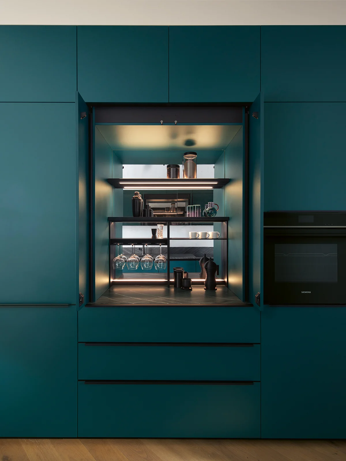 Pocketsystem in Blau