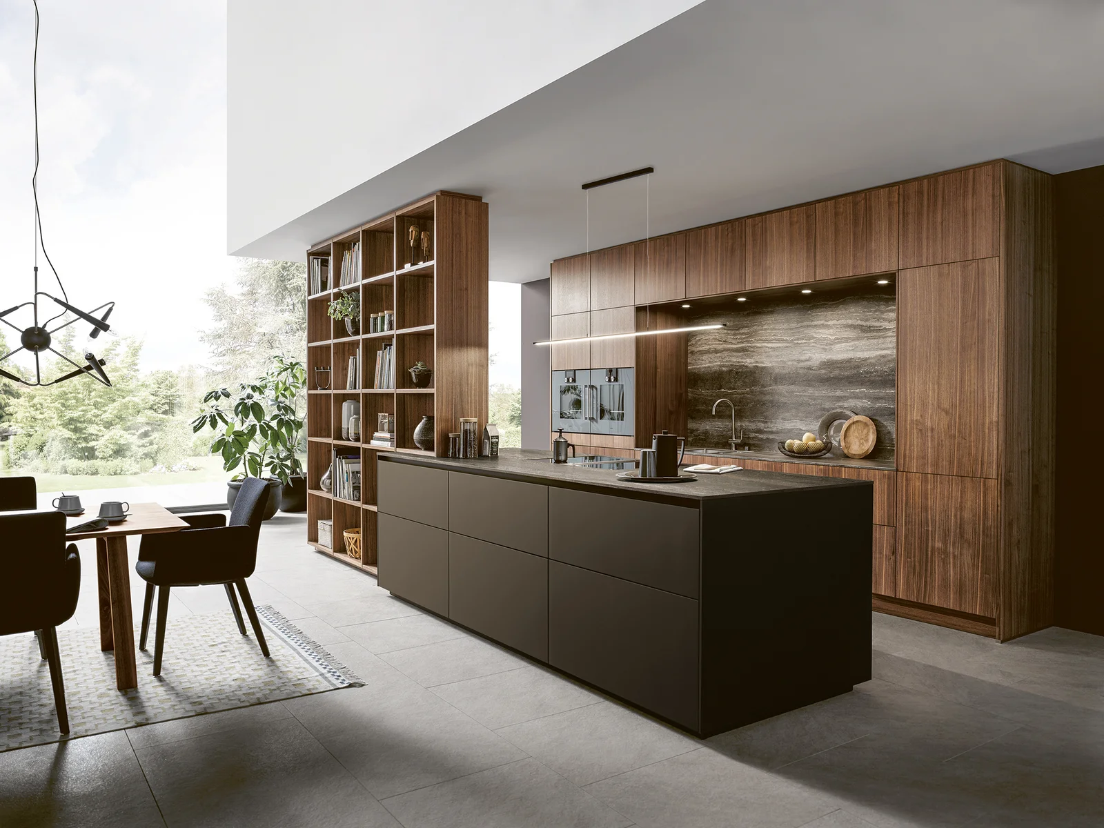 cooking island in brown