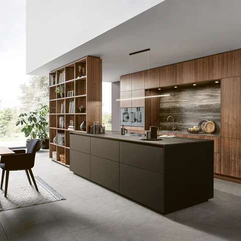 cooking island in brown