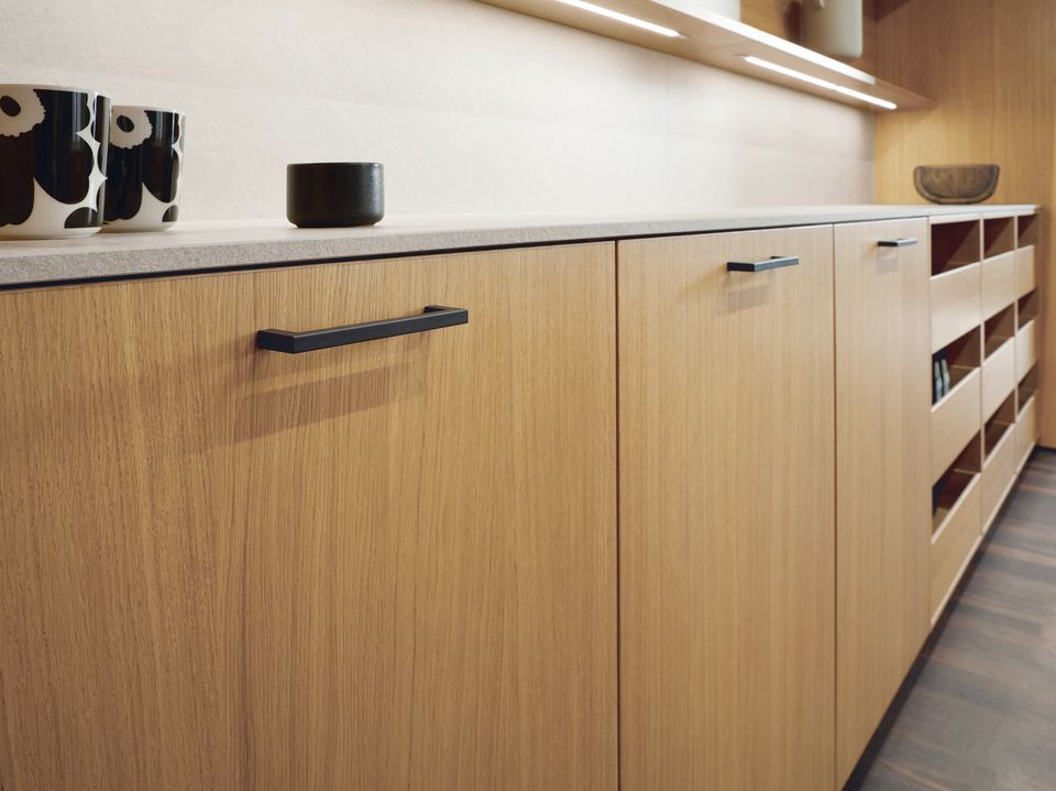 black handles