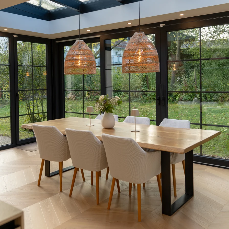 next125 Japandi kitchen and dining area Dubai home casaOakwood