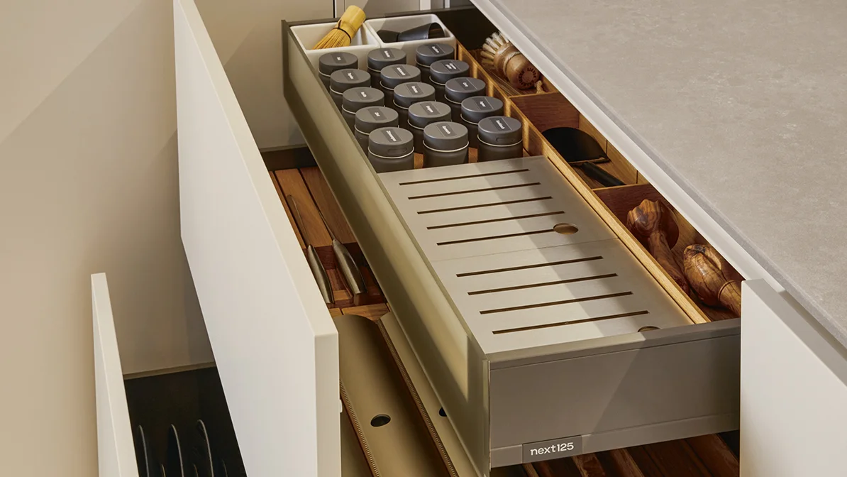 wooden flex-boxes for the kitchen