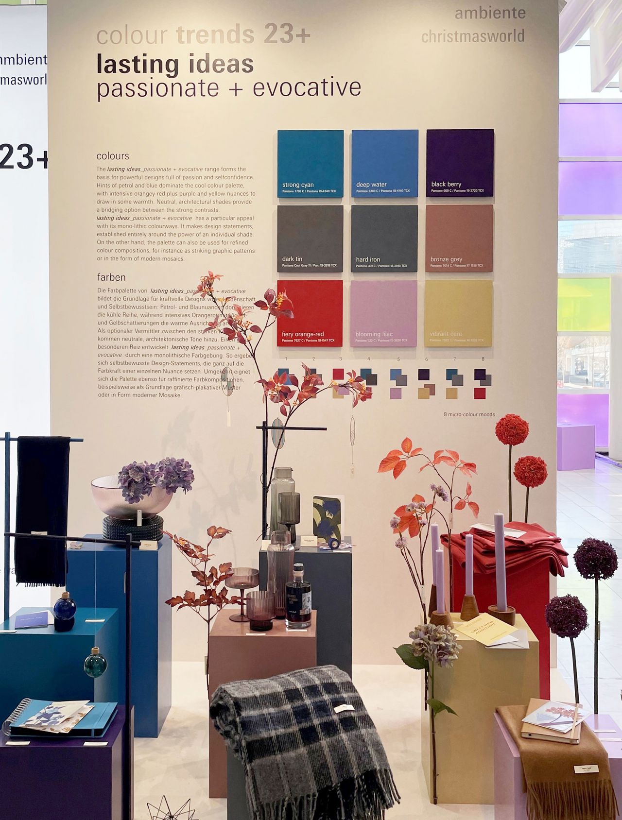 A powerful, visual colour palette “lasting ideas – passionate + evocative” color trends