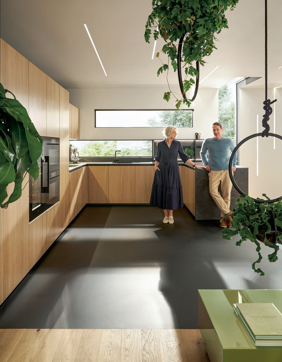 L-formed kitchen