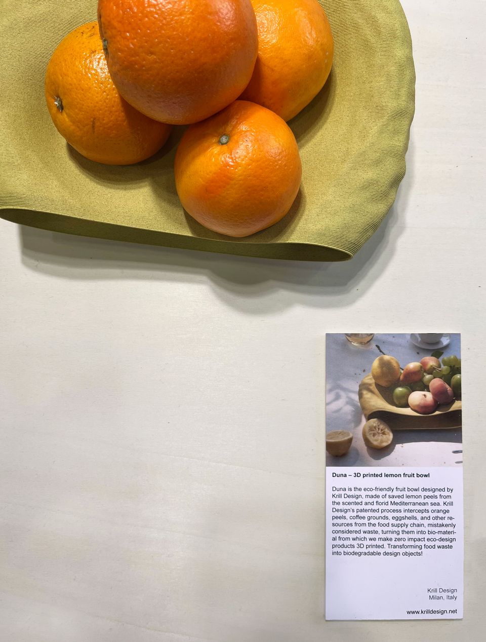 3D printed lemon fruit bowl