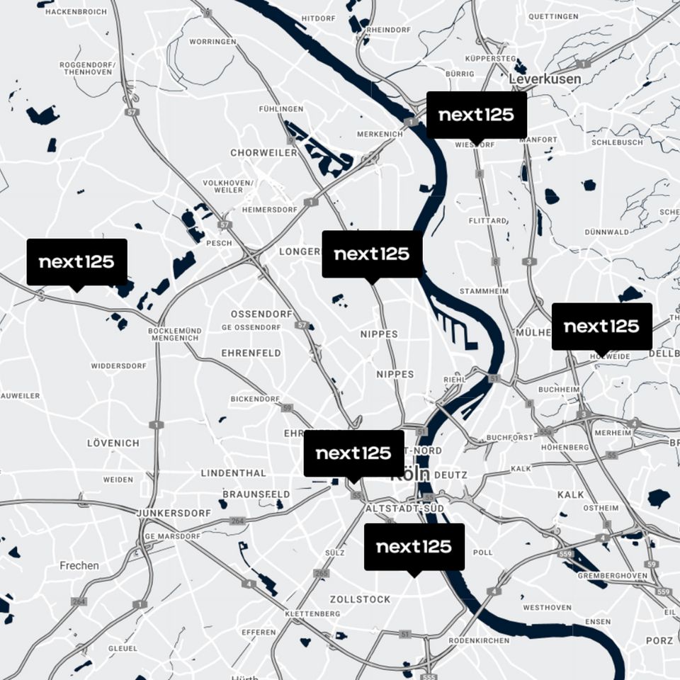 Next125 retailer map