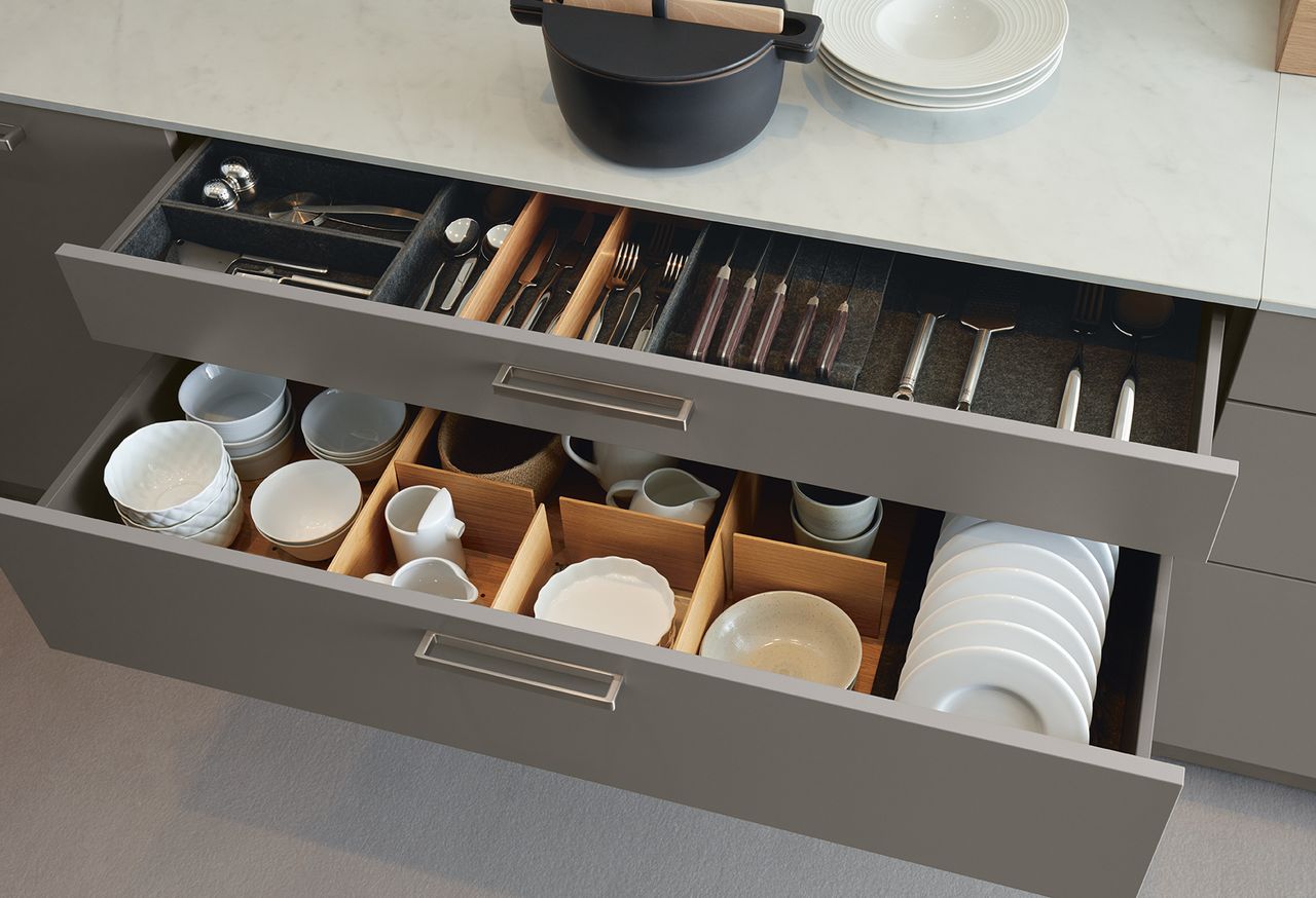 next125 tiroir de cuisine avec aménagement intérieur