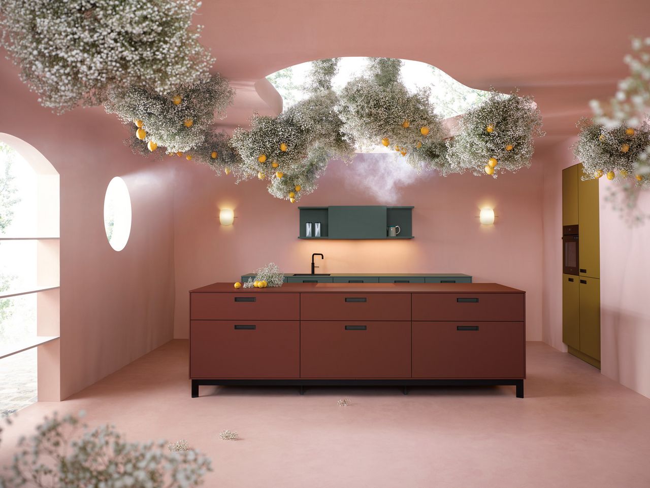 Starkes visuelles Statement Flower art campaign