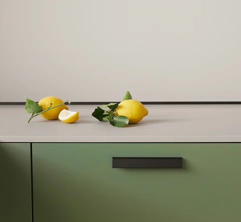 Arbeitsplatte und Nische