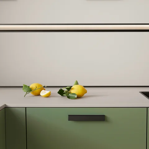 Arbeitsplatte und Nische