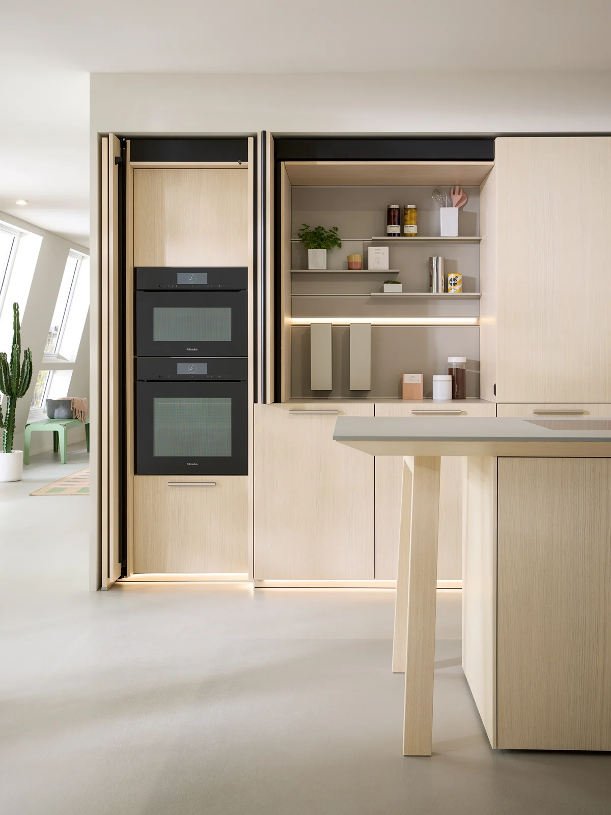 offenes Pocketsystem mit Beleuchtung