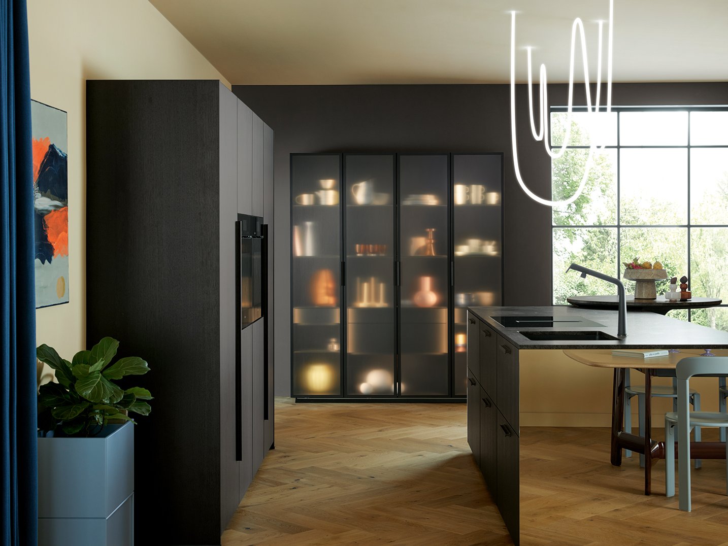 Kochinsel mit Spiegelfront