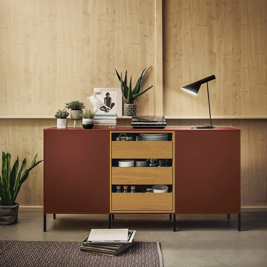 muebles de cocina de madera sideboard