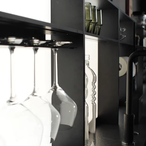 storage for wine glass
