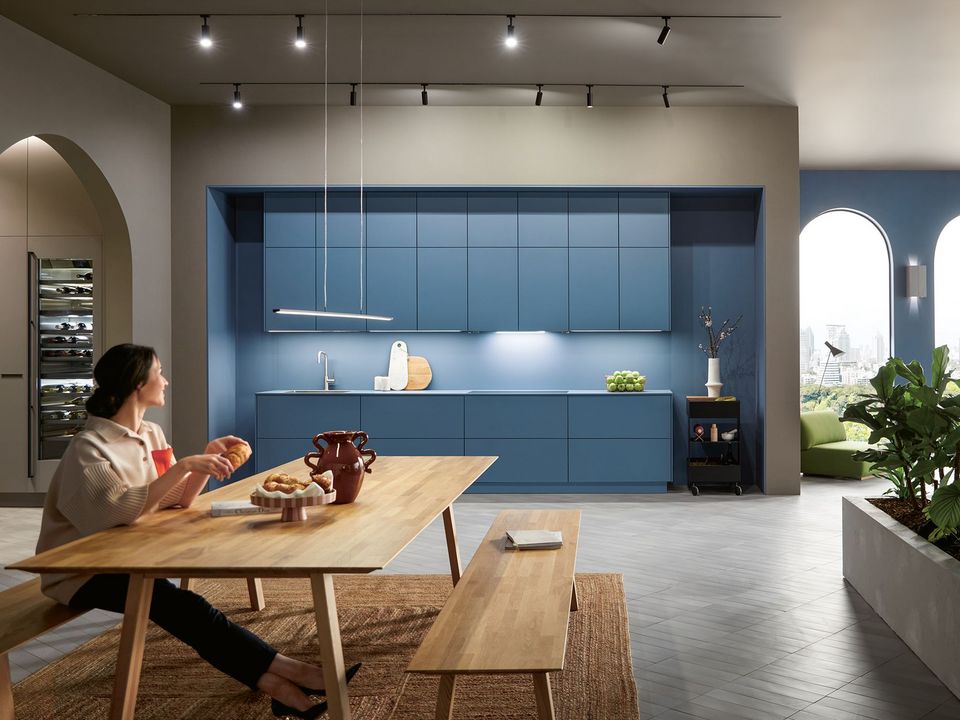 next125 Keuken nx510 in de kleur blauw